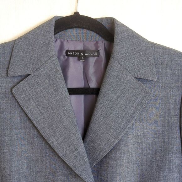Antonio Melani Pant Suit Gray Size 8 - Picture 2 of 12
